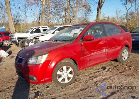 2011 Kia Rio Lx z USA, uszkodzony, nr VIN KNADH4A35B6921878